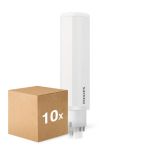 Flerpack 10x Philips CorePro PL-C LED 9.5W 990lm - 830 Varm Vit | 4-Stift - Ersättare 26W